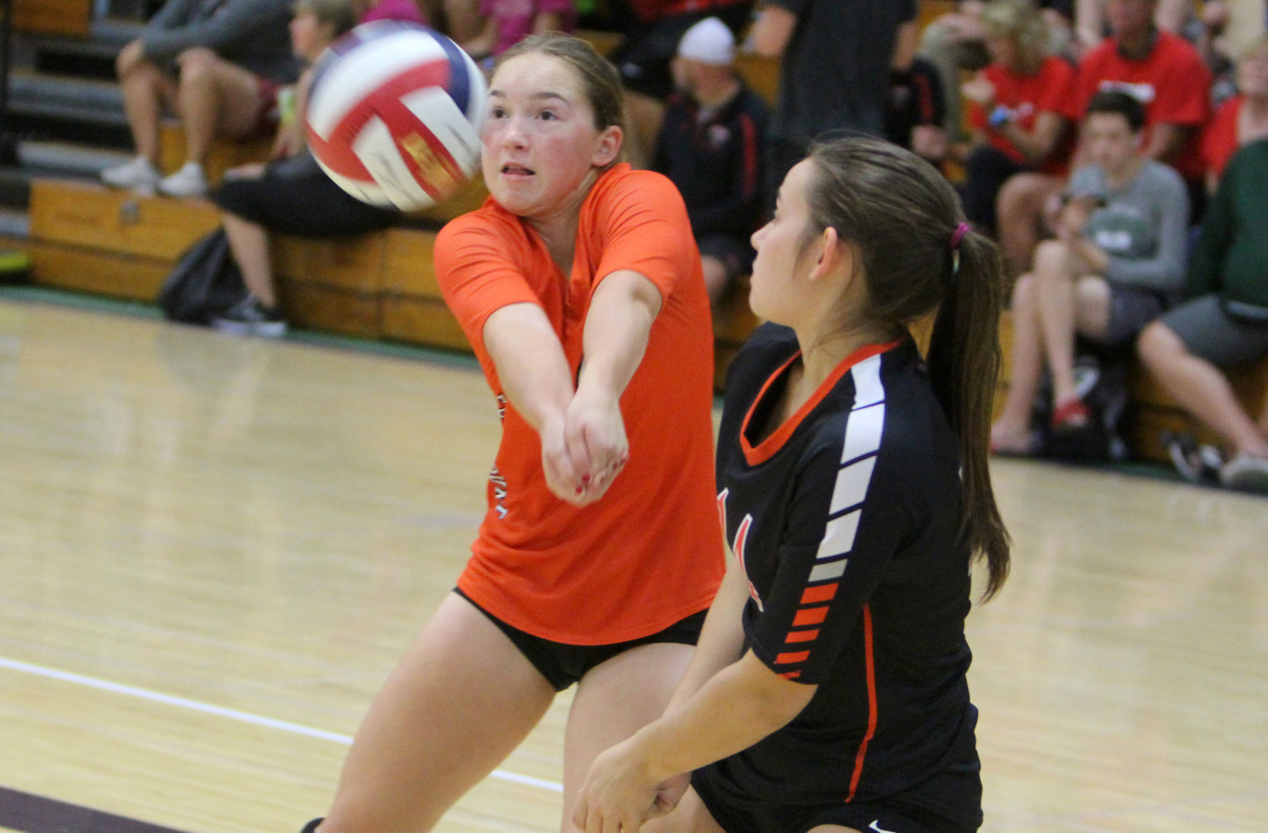 Prep volleyball sprawl at UW-Stout 8-31-19